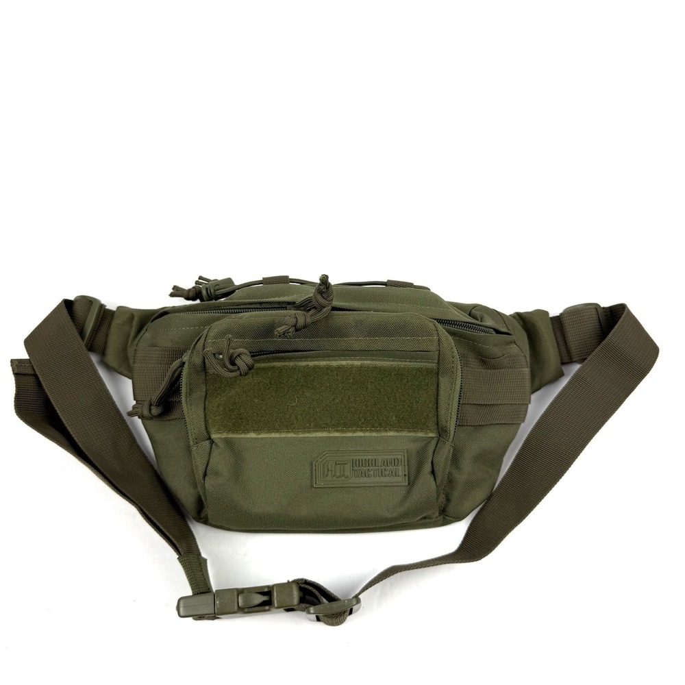 Highland Tactical Mobility Pouch Waist Pack Khaki Green Canvas Durable Brand New